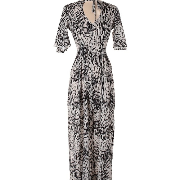 NWT Top Shop Animal Print Jumpsuit sz 4 - Picture 1 of 6